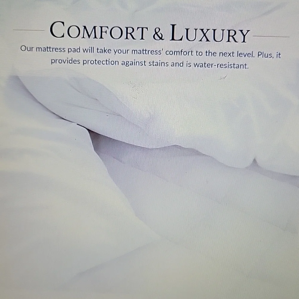 Beckham Hotel Collection Microfiber MattressPad TwinXL Quilted hypoallegenicNEW…